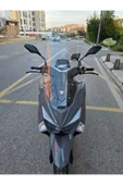 MOTOCAM Revolt RSX4 Siperlik Ön Cam 2022-2025 Model 75cm Şeffaf Renkli 4mm ORTA BOYLU - 1