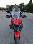 MOTOCAM RKN 530 ADV Siperlik Ön Cam 2021-2025 Model 55cm Şeffaf Renkli 4mm thumbnail 1