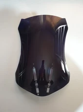 MOTOCAM Zontes ZT 350 T2 Siperlik Ön Cam 2025 Model 55cm Siyah Renkli 3mm thumbnail 1