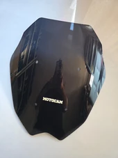 MOTOCAM Yamaha Nmax Siperlik Ön Cam 2025 Model 44cm Siyah Renkli 4mm Spor Cam thumbnail 3