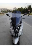 MOTOCAM Peugeot Citystar 200 Siperlik Ön Cam 2017-2018 Model 56cm Füme Renkli 4mm UZUN CAM - 1