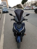 MOTOCAM RKS Arome 125 Siperlik Ön Cam 2023-2025 Model 54cm Siyah Renkli Sportif Model thumbnail 1