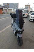 MOTOCAM Motolüx Wow 150  Siperlik Ön Cam 2023-2025 Model 78cm Siyah Renkli 4mm UZUN CAM - 2