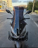 MOTOCAM Mondial Ressivo 250 Siperlik Ön Cam 2023-2025 Model 78cm Siyah Renkli 4mm thumbnail 1