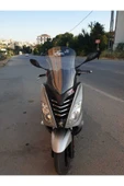 MOTOCAM Peugeot Citystar 200 Siperlik Ön Cam 2017-2018 Model 56cm Şeffaf Renkli 4mm UZUN CAM - 1
