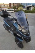 MOTOCAM Piaggio MP3 530 Siperlik Ön Cam 2023-2025 Model 60cm Füme Renkli 4mm ORTA BOYLU thumbnail 3