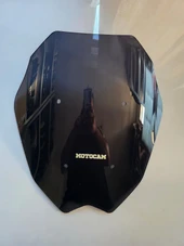 MOTOCAM Yamaha Nmax Siperlik Ön Cam 2025 Model 44cm Siyah Renkli 4mm Spor Cam thumbnail 2