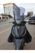 MOTOCAM Piaggio Beverlys 400 Siperlik Ön Cam 2021-2025 Model 44cm Füme Renkli 4mm - 1