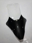 MOTOCAM Yuki Xway 125 Siperlik Ön Cam 2023-2025 Model 78cm Şeffaf Renkli 4mm UZUN CAM thumbnail 2