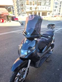 MOTOCAM Piaggio Beverly 250 Siperlik Ön Cam 2005-2007 Model 44cm Siyah Renkli 4mm thumbnail 2