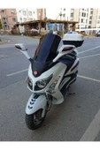 MOTOCAM SYM Gts Evo 250 Siperlik Ön Cam 2006-2015 Model 53cm Siyah Renkli 4mm - 2