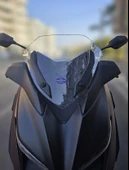 MOTOCAM Yamaha Xmax 250 Siperlik Ön Cam 2018-2022 Model 36cm Şeffaf Renkli 4mm ORİJİNAL BOYLU thumbnail 1