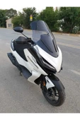 MOTOCAM Zontes 350 E Siperlik Ön Cam 2022-2023 Model 70cm Füme Renkli 4mm - 3