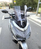 MOTOCAM Sym JET 14 EVO 200 PLUS Siperlik Ön Cam 2023-2025 Model 45cm Füme Renkli 4mm thumbnail 2