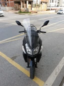 MOTOCAM SYM JET 14 200 Siperlik Ön Cam 2017-2025 Model 74cm Şeffaf Renkli 4mm UZUN CAM thumbnail 1