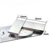 10 Adet 20x10x2 mm Neodyum Mıknatıs Köşeli Magnet N35 Nikel Kaplama Güçlü Kaliteli Dayanıklı thumbnail 3