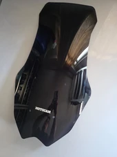 MOTOCAM Yamaha Nmax Siperlik Ön Cam 2025 Model 72cm Siyah Renkli 4mm thumbnail 3