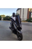 MOTOCAM Yamaha Xmax 250 Siperlik Ön Cam 2014-2017 Model 58cm Siyah Renkli 4mm ORTA BOYLU CAM - 2