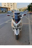 MOTOCAM SYM Gts Evo 250 Siperlik Ön Cam 2006-2015 Model 63cm Şeffaf Renkli 4mm 10cm daha Uzun thumbnail 1