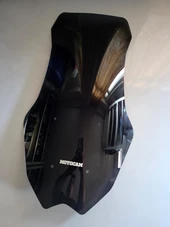 MOTOCAM Yamaha Nmax Siperlik Ön Cam 2025 Model 72cm Siyah Renkli 4mm thumbnail 2