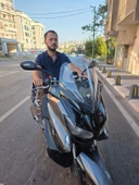 MOTOCAM Yamaha Xmax 250 Siperlik Ön Cam 2014-2017 Model 36cm Şeffaf Renkli 4mm SPORTİF thumbnail 2