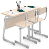 MERCAN DEMONTE ÇİFT KİŞİLİK OKUL SIRASI (ADS502) - 2