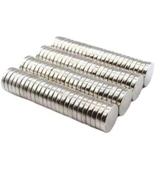 50 Adet 10x2mm Yuvarlak Neodyum Mıknatıs Güçlü Magnet Nikel Kaplamalı thumbnail 1