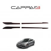 Honda Civic 2016- Yılı ve Sonrası Uyumlu Yan Kapı Alt Çıta 4 Parça thumbnail 1