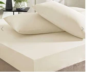 Taç Ranforce Lastikli Tek Kişilik Çarşaf Set Ekru - 1