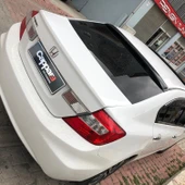 Honda Civic 2012-2015 Yıl Aralığı Uyumlu Arka Cam Üstü Spoyler İnce Model - 9