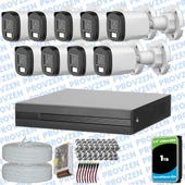 Provzen Dahua 9 Kameralı Full HD Fullcolor Mikrofonlu Güvenlik Kamerası thumbnail 1