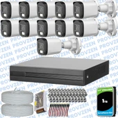 Provzen Dahua 13 Kameralı Full HD Fullcolor Mikrofonlu Güvenlik Kamerası - 1