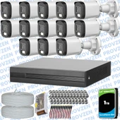 Provzen Dahua 15 Kameralı Full HD Fullcolor Mikrofonlu Güvenlik Kamerası thumbnail 1