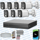 Provzen Dahua 7 Kameralı Full HD Fullcolor Mikrofonlu Güvenlik Kamerası - 1