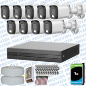 Provzen Dahua 11 Kameralı Full HD Fullcolor Mikrofonlu Güvenlik Kamerası - 1