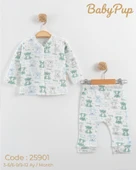 Butik Center Pamuklu Bebek Takım 2’li Set (Üst + Alt) - 9