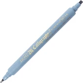 Supertrend Kaligrafi Kalemi Çift Uçlu 2 mm. + 3.5 mm. Gri Mavi - 1