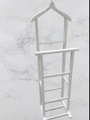 Dilsiz uşak 2 li 90530 Model Ahşap Parlak Beyaz Boyalı El Yapımı - 2