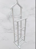 Dilsiz uşak 2 li 90530 Model Ahşap Parlak Beyaz Boyalı El Yapımı - 3