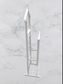 Dilsiz uşak 2 li 90530 Model Ahşap Parlak Beyaz Boyalı El Yapımı - 4