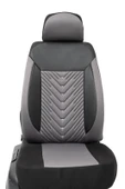 Ceylan oto koltuk kılıfı gri renk arka koltuk standart üçlü - 1
