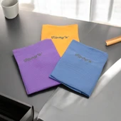 İlbays 3'lü Mikrofiber Temizlik Bezi (Mavi-Sarı-Mor) thumbnail 3