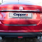 Fiat Egea 2015- Yılı ve Sonrası Uyumlu Arka Tampon Eşiği Mat thumbnail 6