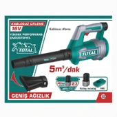 Total Li-Ion Kablosuz Bataryalı 16V Şarjlı Hava Üfleme Makinesi Blower 2.0Ah X2 Toz Yaprak Üfleyici thumbnail 3