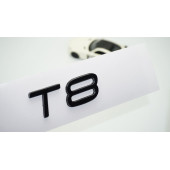 DK Tuning T8 Siyah ABS 3M 3D Bagaj Yazı Logo Volvo İle Uyumlu - 1