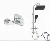 Artema Flow Square Banyo Bataryası + Doppo Prime Lux Tepe Duş Sistemi thumbnail 1