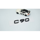 DK Tuning C90 Siyah ABS 3M 3D Bagaj Yazı Logo Volvo İle Uyumlu thumbnail 2