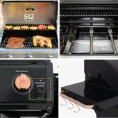 Kenmore PG-4030400LN-BC Gazlı 3 Ocaklı Barbekü - Siyah - 5