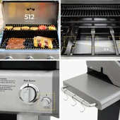 Kenmore PG-4030400LN-BK Gazlı 3 Ocaklı Barbekü - İnox - 6