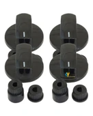 CVS Uyumlu Düğme 4 lü Takımı Ankastre Set Üstü Ocak Düğmesi thumbnail 1